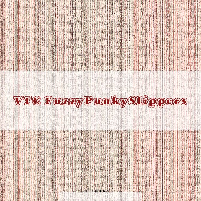VTC FuzzyPunkySlippers example